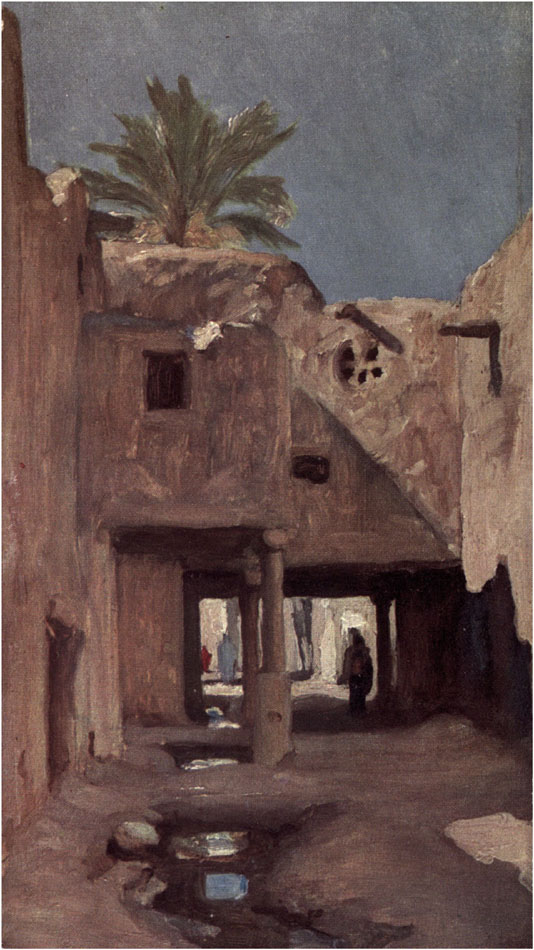 SKETCH IN OILS. ALGIERS.