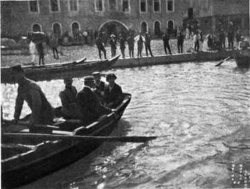 GOVERNOR PETROVITCH AND HIS DAUGHTER IN THEIR STATE BARGE. GOVERNOR PETROVITCH AND HIS DAUGHTER IN THEIR STATE BARGE.