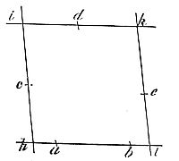 How to describe a trajectory that shall pass through two given points, and touch three right lines given by position.