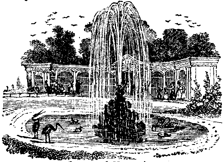 Pond and Fountain.