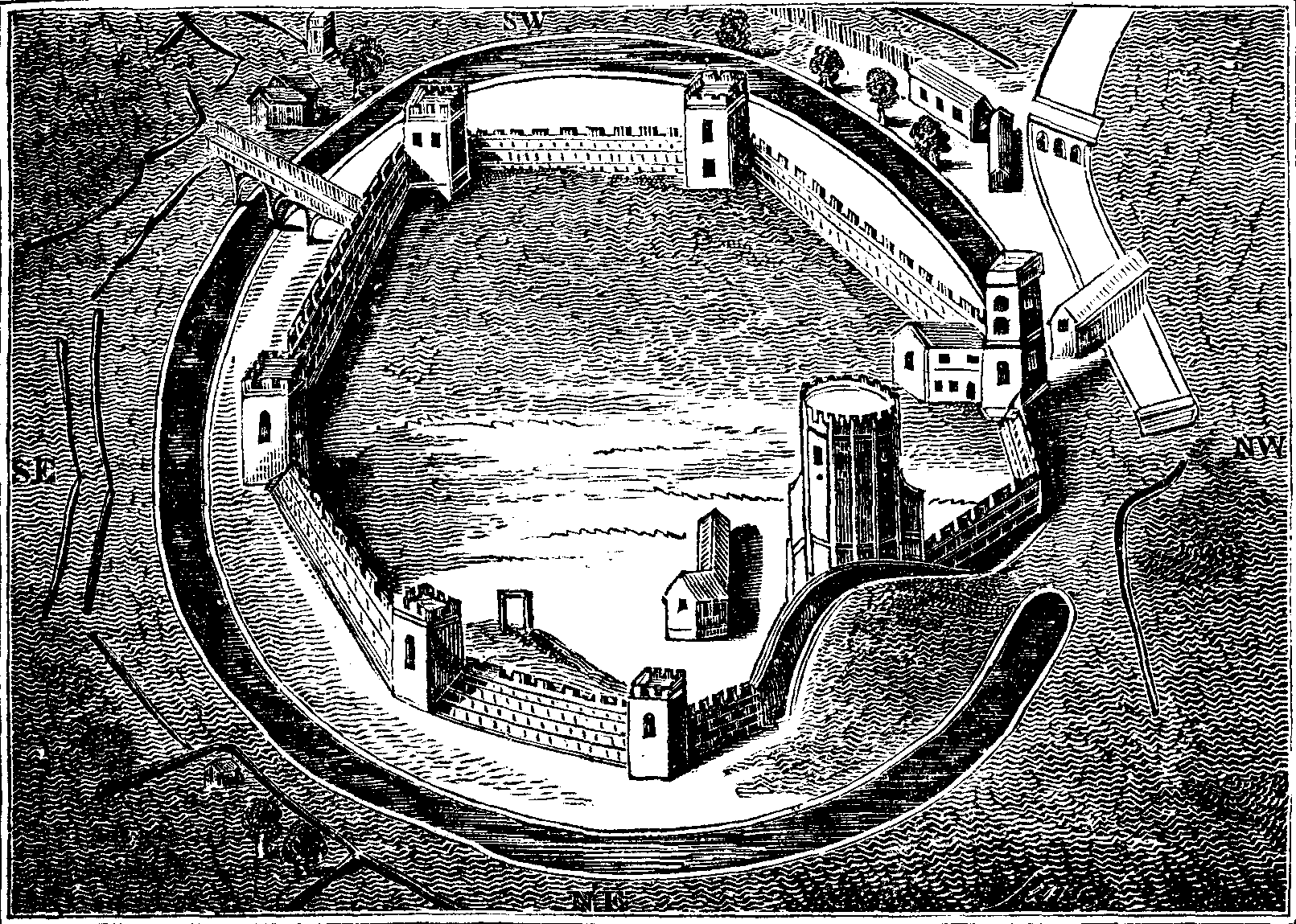 Plan of Oxford Castle