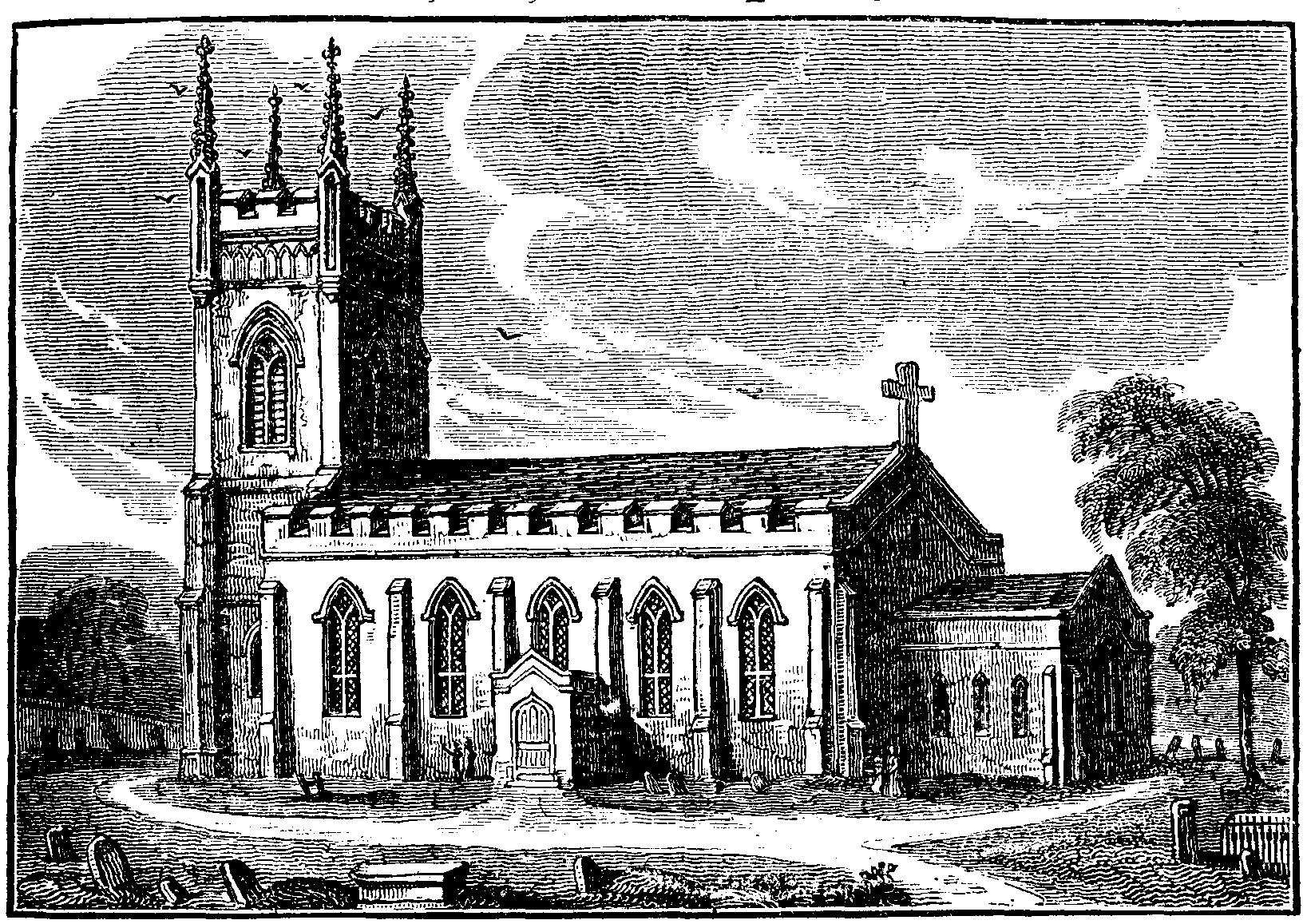 NEW CHURCH, BUILDING AT STAINES.