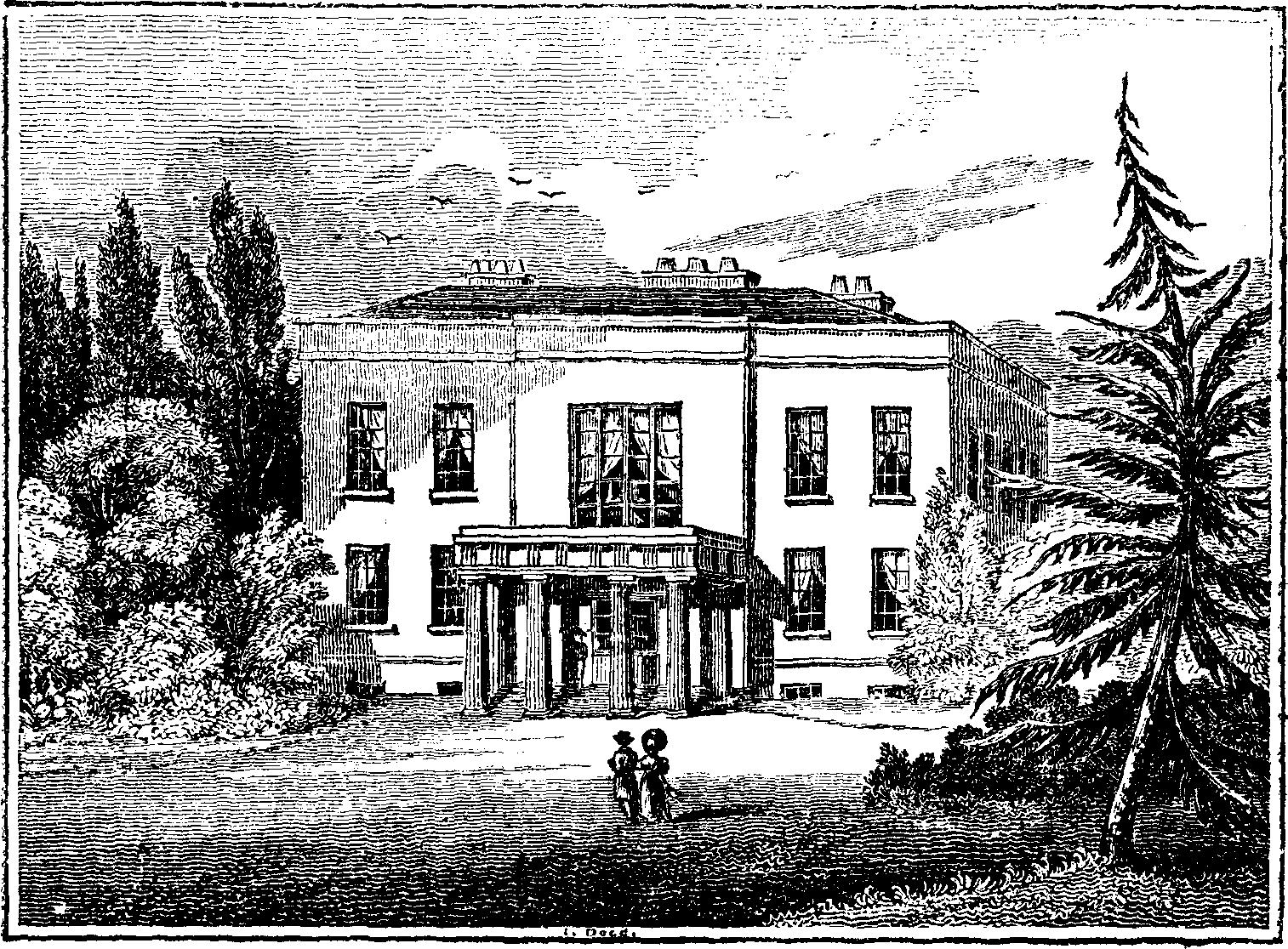 The Residence of the Young Queen of Portugal.