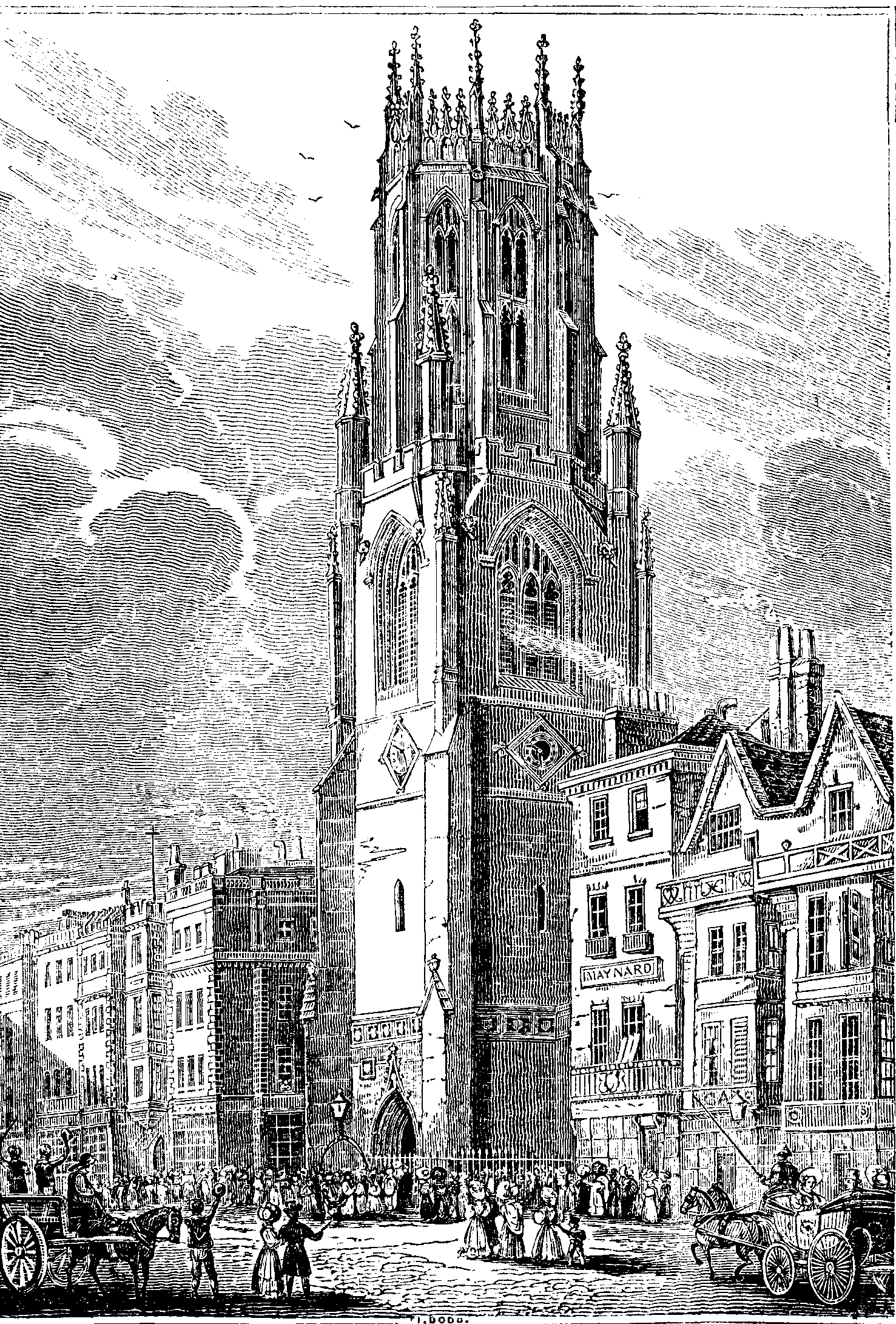 NEW CHURCH OF ST. DUNSTAN IN THE WEST, FLEET STREET.