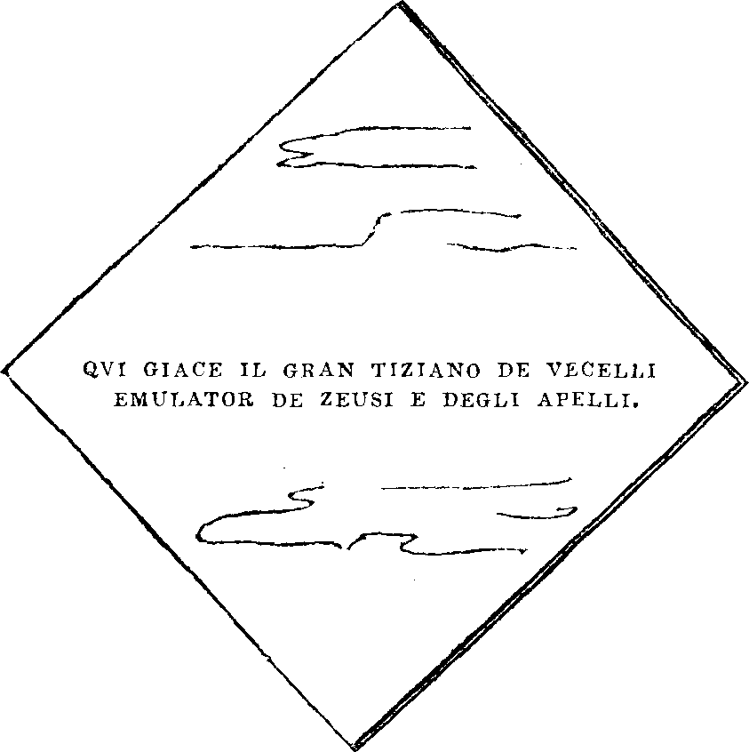 QVI GIACE IL GRAN TIZIANO DE VECELLI EMULATOR DE ZEUSI E DEGLI APELLI.