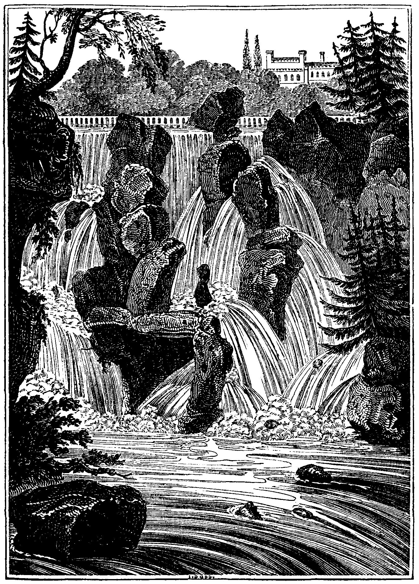 CASCADE AT VIRGINIA WATER.