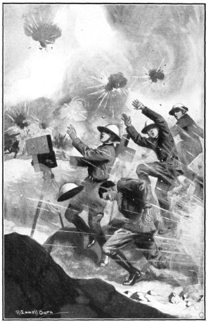 IT TOOK ALL THE NERVE OF THE THREE LADS TO STAND AT THEIR POSTS AND SEE MEN KILLED. IT TOOK ALL THE NERVE OF THE THREE LADS TO STAND AT THEIR POSTS AND SEE MEN KILLED.