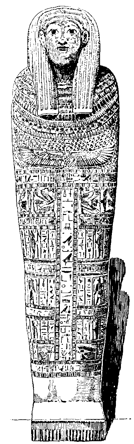 Painted inner wooden   coffin