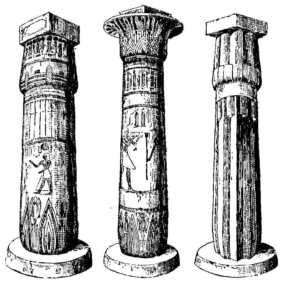 Columns from   Egyptian Temples