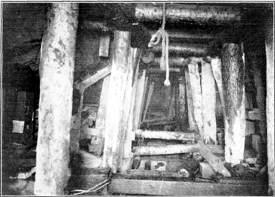 Timbering in Top Headings Above I-Beams Timbering in Top Headings Above I-Beams