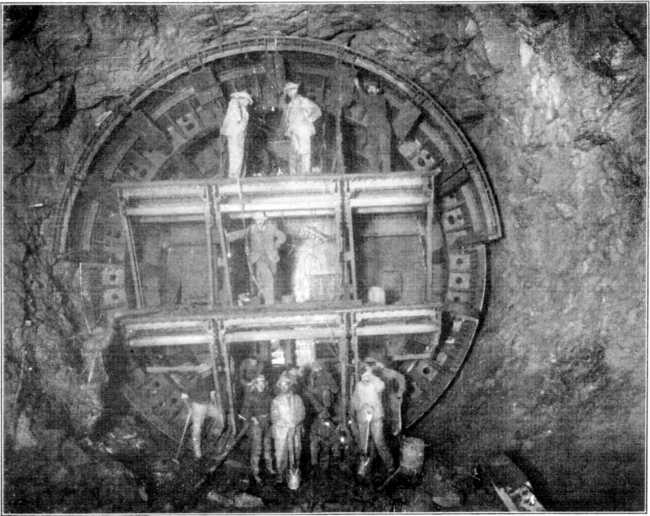 Plate LXV, Fig. 2.--Shield Fitted with Fixed Hoods and Fixed Extensions to the Floors. Plate LXV, Fig. 2.--Shield Fitted with Fixed Hoods and Fixed Extensions to the Floors.