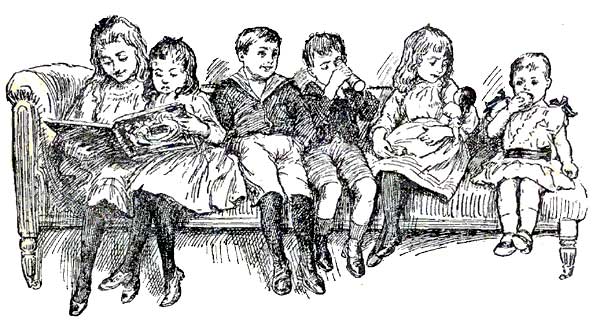 children seated
