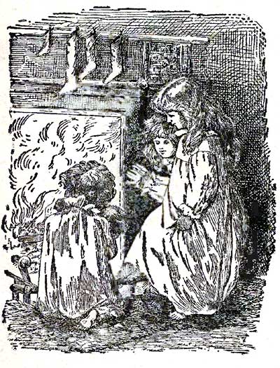 children by the fire