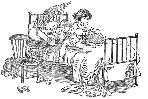 children tossing restlessly