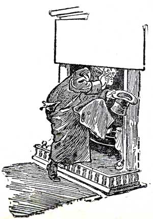 doctor leaving via hearth