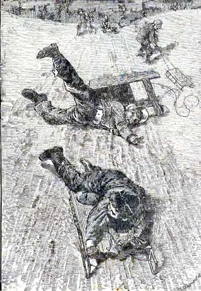 fall from sled