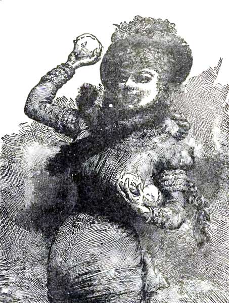 woman throwing snowball
