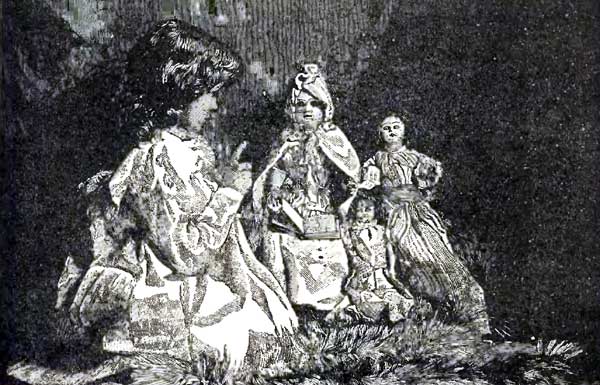 child with dolls