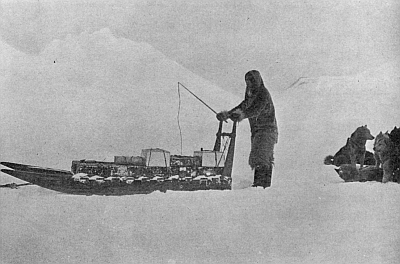 ESKIMO TYPE OF SLEDGE USED ON JOURNEY ESKIMO TYPE OF SLEDGE USED ON JOURNEY