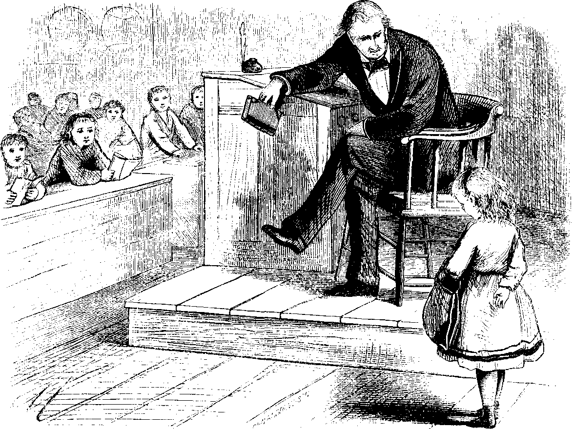At Teacher's Desk