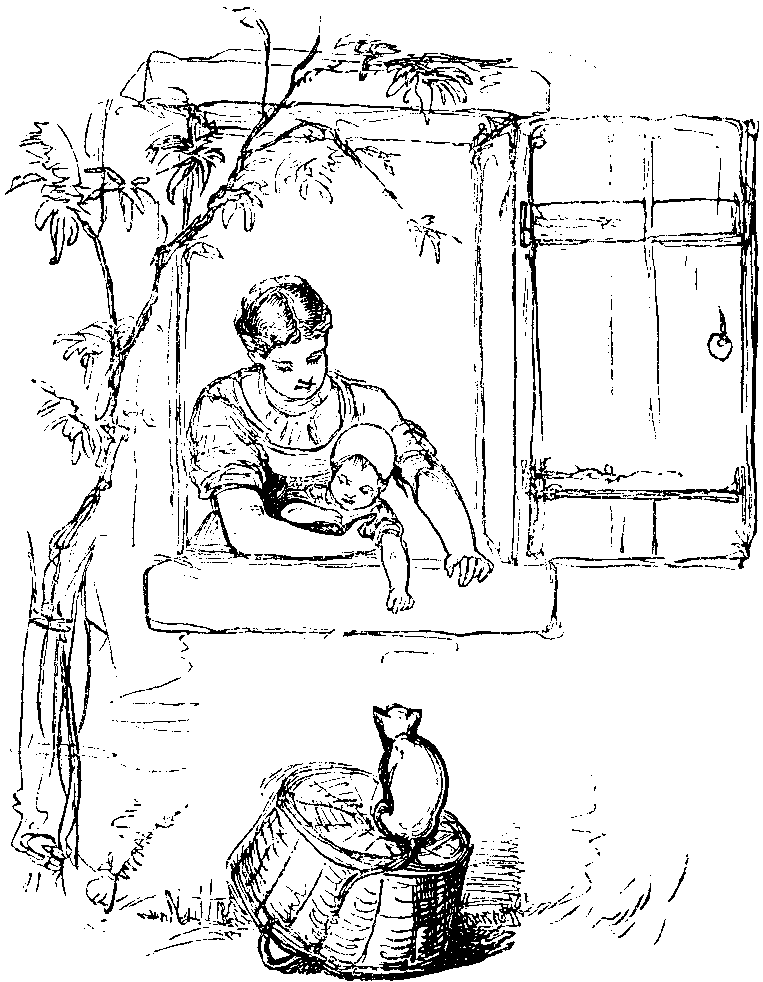 Nurse, Baby, & Cat