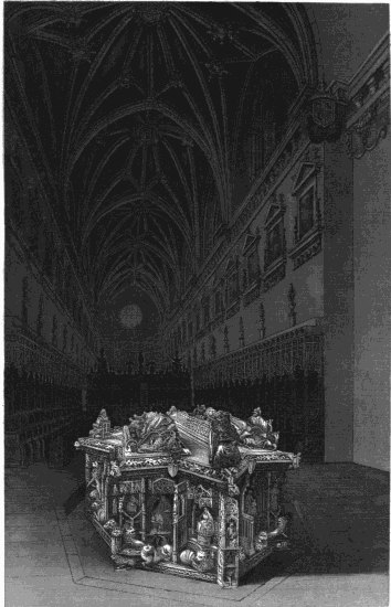 N. A. Wells. deb. W. I. Starling, "84" INTERIOR OF THE CHURCH OF MIRAFLORES, NEAR BURGOS. N. A. Wells. deb. W. I. Starling, "84" INTERIOR OF THE CHURCH OF MIRAFLORES, NEAR BURGOS.