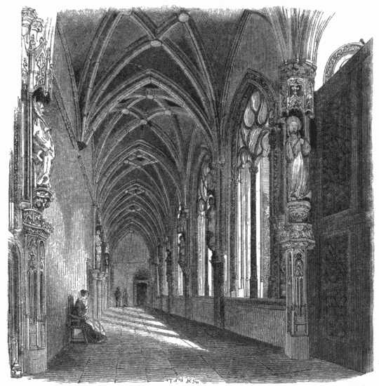 CLOISTER OF SAN JUAN DE LOS REYES, TOLEDO. CLOISTER OF SAN JUAN DE LOS REYES, TOLEDO.