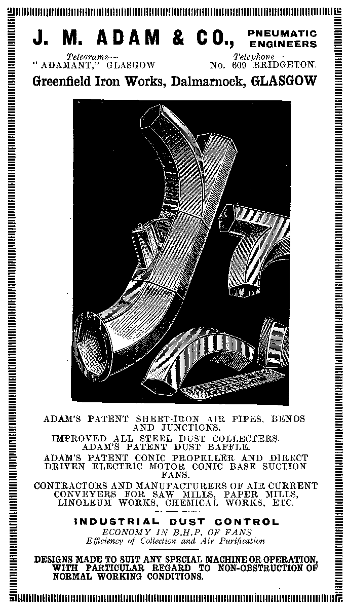 Advertisement: J. M. Adam & Co.