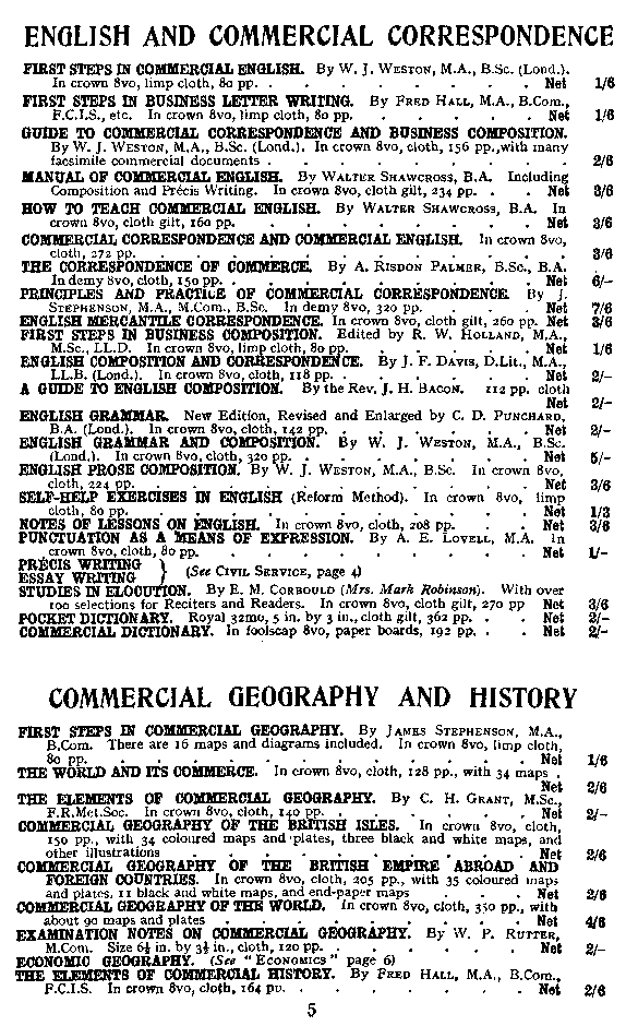 Advertisement: PITMAN HANDBOOKS: ENGLISH, HISTORY
