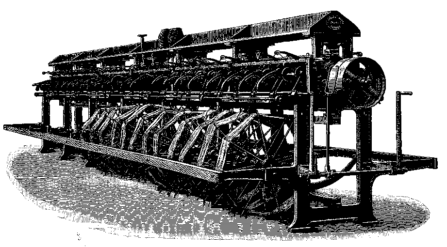 FIG. 22 BOBBIN WINDING MACHINE WITH HANKS