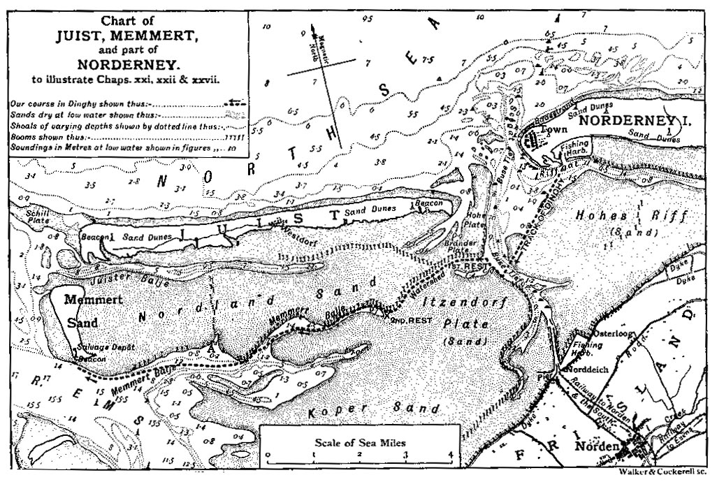 Illustration: Chart B of Juist, Memmert, and Part of Norderney