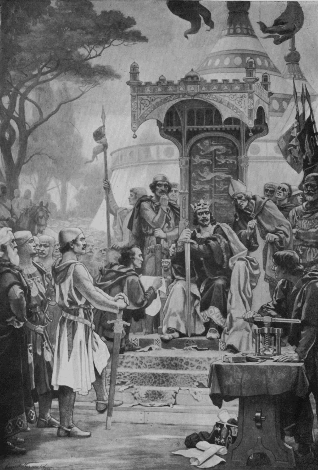 King John granting Magna Charta