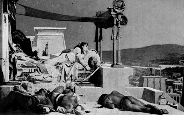 Copyright 1901, by George D. Sproul GILBO & CO. The Pharaoh slew but a short time ago three messengers with a blow of his sceptre.