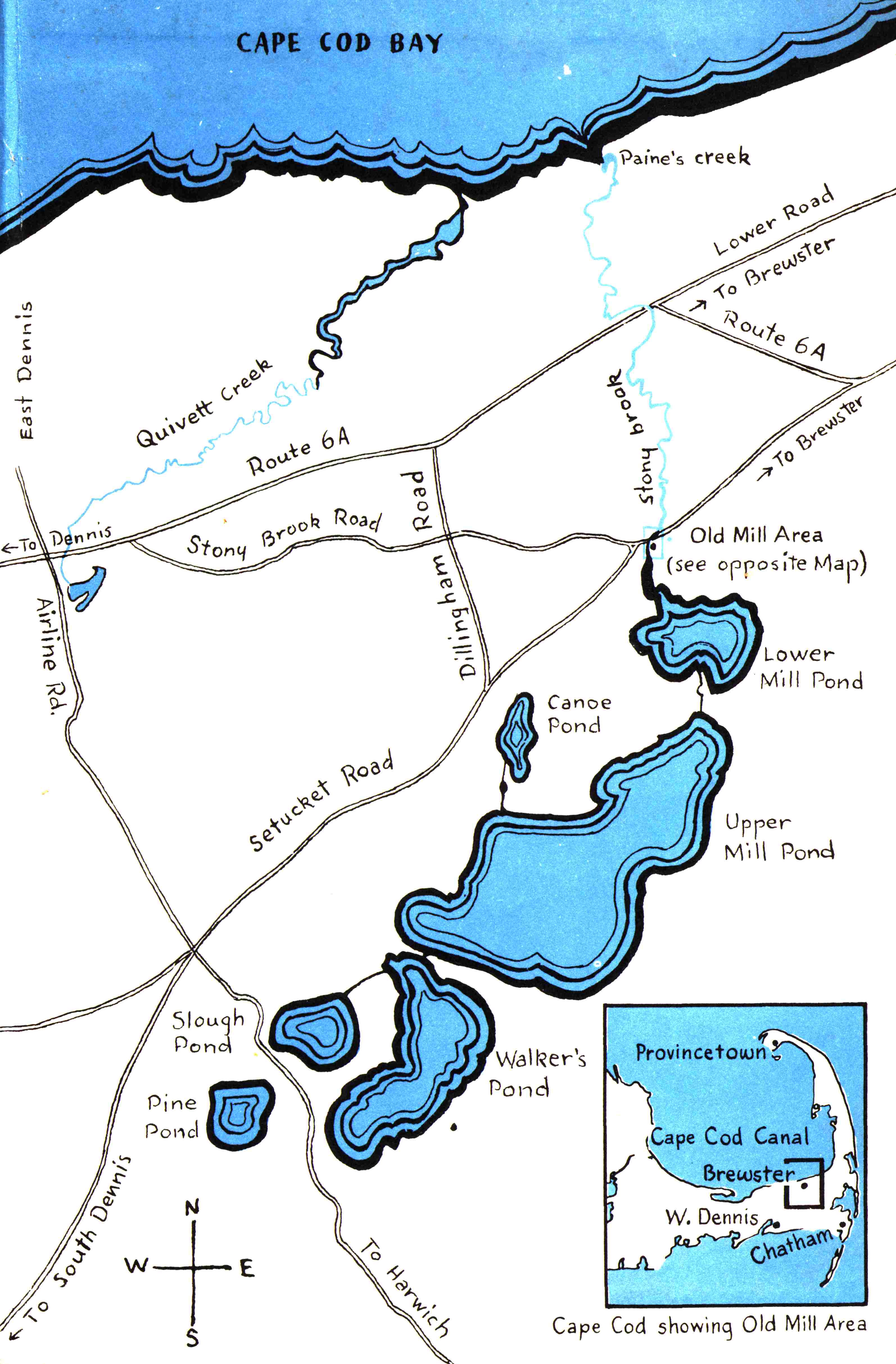 Map of watershed