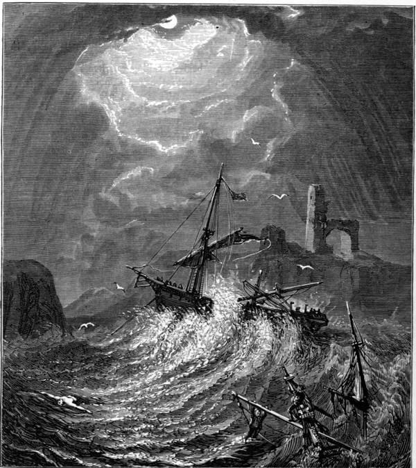 “HE SINKS INTO THY DEPTHS WITH BUBBLING GROAN, WITHOUT A GRAVE, UNKNELLED, UNCOFFINED, AND UNKNOWN.”