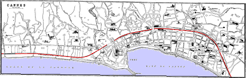 CANNES plan of Cannes