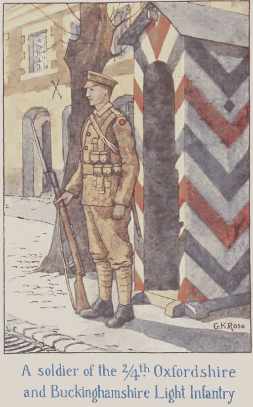 A soldier of the 2/4th Oxfordshire and Buckinghamshire Light Infantry A soldier of the 2/4th Oxfordshire and Buckinghamshire Light Infantry