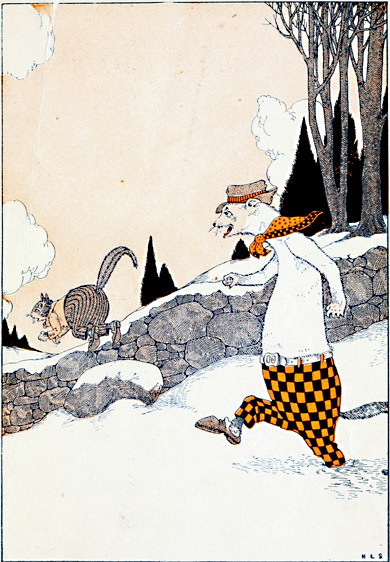 Sandy Chipmunk Runs From Grumpy Weasel. (Page 96)