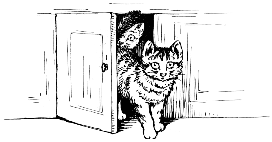 Kittens let themselves out Kittens let themselves out