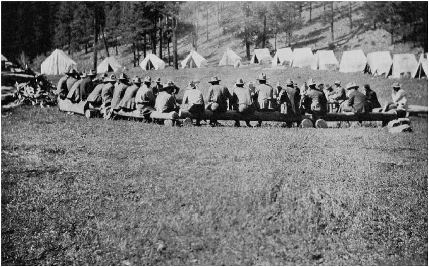 FOREST RANGERS GETTING INSTRUCTION