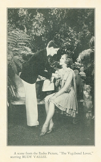 A scene from the Radio Picture, "The Vagabond Lover," starring RUDY VALLEE.