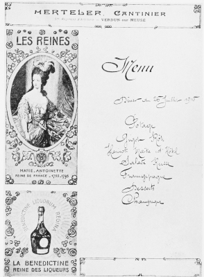 Menu, Merteler, Cantinier Menu, Merteler, Cantinier