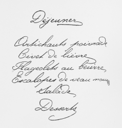 Menu Menu