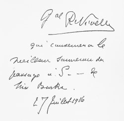 Note by General Nivelle Note by General Nivelle