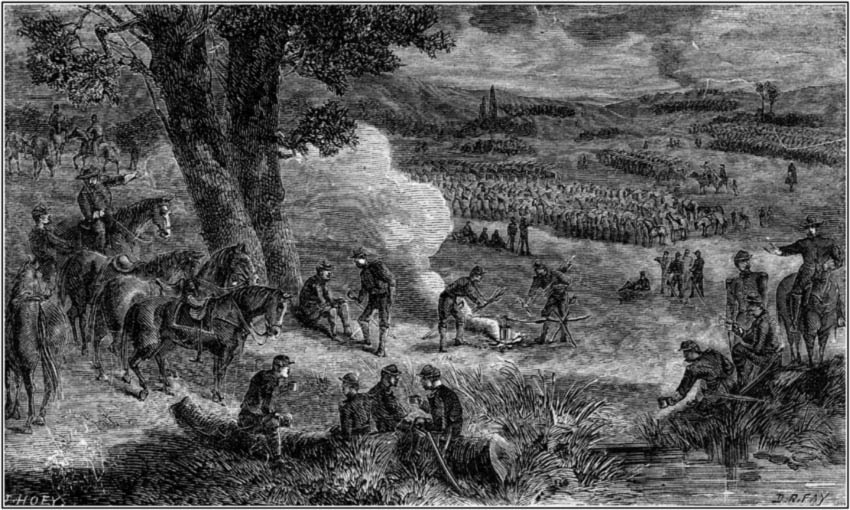 THE CAVALRY BIVOUAC.