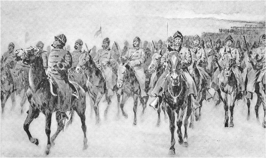 UNITED STATES CAVALRY IN WINTER RIG