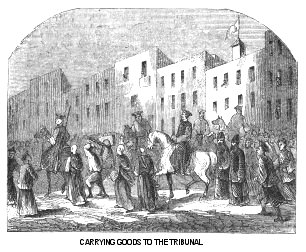 Carrying goods to the Tribunal