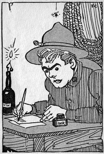 Jack writing letters Jack writing letters