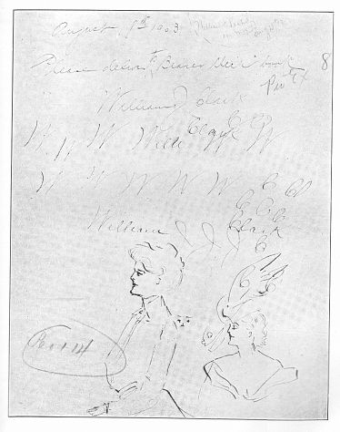 Fig. 8—One of the loose sheets upon which Mabel Parker illustrated her methods and her skill as a penman to the supposed ex-convict "Hickey."