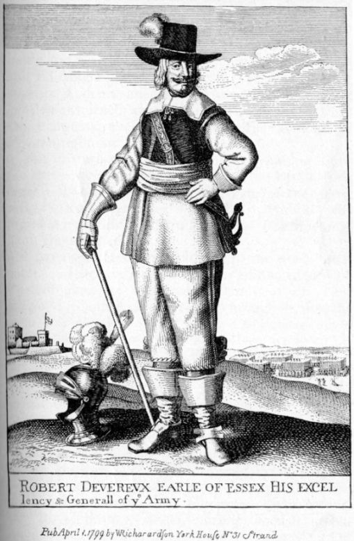 Robert Devereux Earle of Essex His Excellency & Generall of y° Army. Pub April 1. 1799 by W Richardson York House N° 31 Strand